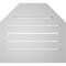 Ekena Millwork Octagonal Top Surface Mount PVC Gable Vent w/ 2"W x 1-1/2"P Brickmould Frame, 22"W x 20"H GVPOT22X2002SF - alternate 4